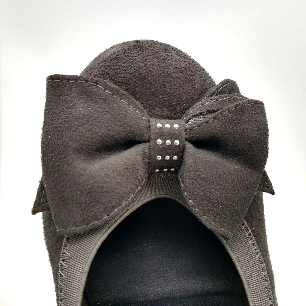 MICHAEL Michael Kors Gray Flats with Bow Women's 6micMichael Kors - Picture 2 of 8